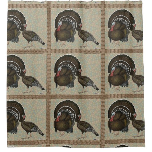 Rideaux De Douche Turkeys Standard Bronze Portrait (Devant)