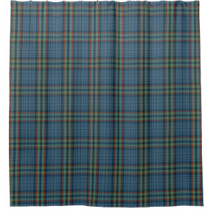 Rideaux De Douche Turquoise bleu Tartan Plaid Scottish Kilt