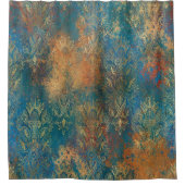 Rideaux De Douche Turquoise Cooper Patina (Devant)
