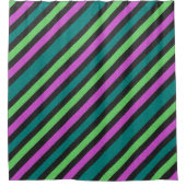 Rideaux De Douche Turquoise, Vert citron, Parties scintillant rose c (Devant)