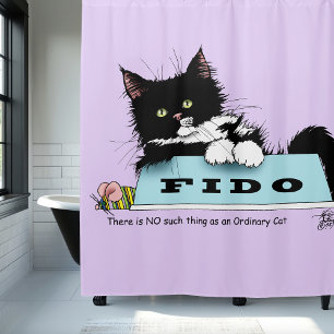 Rideaux De Douche Tuxedo Kitten Chien's Bowl