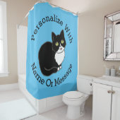 Rideaux De Douche Tuxie Tuxedo (En situation)