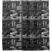 Rideaux De Douche Tuyaux et valves (Devant)