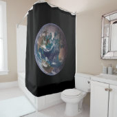 Rideaux De Douche Twin Blue Marbles - Ouest - Planète Terre (En situation)