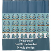 Rideaux De Douche Twin Whimsical Birds Blue (Devant)