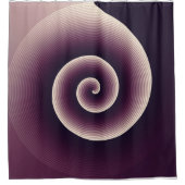 Rideaux De Douche Twirl d'aubergine moderne (Devant)