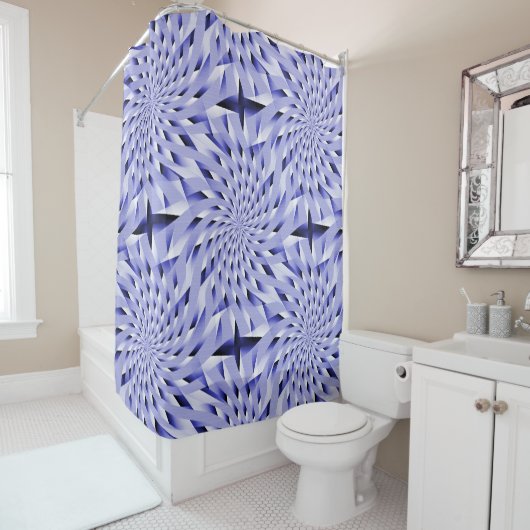 Rideaux De Douche Twirls en Bleu..... (En situation)