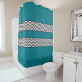 Rideaux De Douche Two Waves Border noir & blanc + vos idées (En situation)