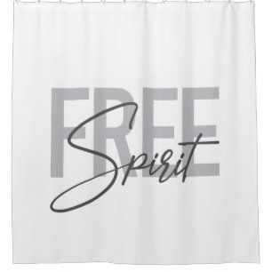 Rideaux De Douche Typographie moderne, simple, cool de Free Spirit