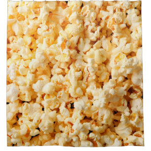 Rideaux De Douche Un bon popcorn sur tout l'arrière - plan. Nourritu