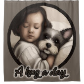 Rideaux De Douche Un câlin par jour (Devant)