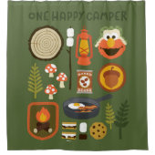 Rideaux De Douche Un Camper Heureux (Devant)