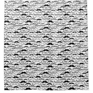 Rideaux De Douche Un club des messieurs. Motif 2 de moustache