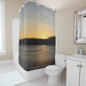 Rideaux De Douche Un coucher du soleil gelé (En situation)