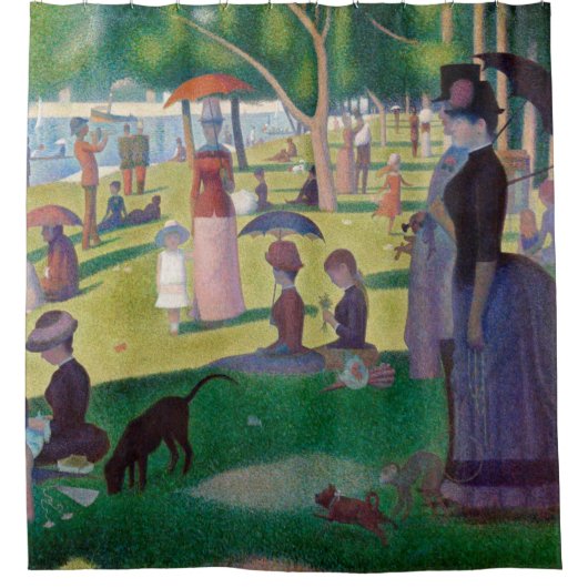 Rideaux De Douche Un dimanche après-midi à La Grande Jatte, Seurat (Devant)
