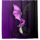Rideaux De Douche Un dragon pourpre (Devant)