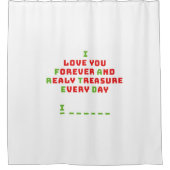 Rideaux De Douche Un drôle de message caché (Devant)