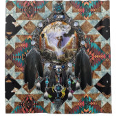 Rideaux De Douche Un guerrier de l'esprit amérindien (Devant)