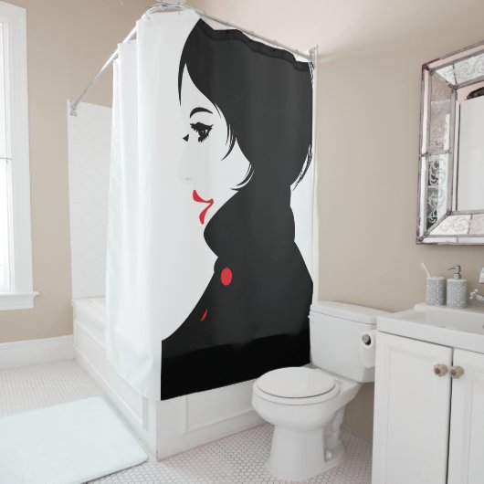 Rideaux De Douche un manteau (En situation)