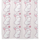 Rideaux De Douche Un petit lapin fait de sentiments (Devant)