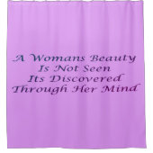 Rideaux De Douche Un poème de message de beauté pour les femmes (Devant)