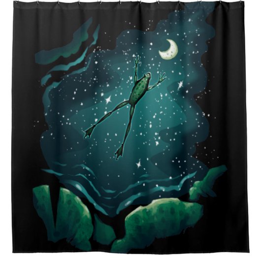 Rideaux De Douche Un saut sur la lune (Devant)