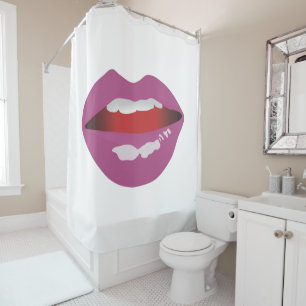 Rideaux De Douche Un sourire amoureux d'une bouche 002