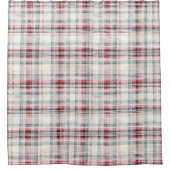 Rideaux De Douche Un Tartan de Noël Floral Design Series #24 (Devant)