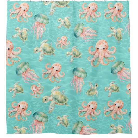 Rideaux De Douche Underwater Sea (Devant)