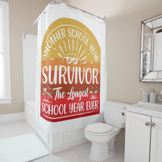 Rideaux De Douche Une autre année scolaire Survivante Funny School (En situation)