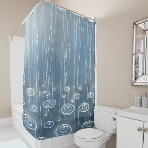 Rideaux De Douche Une autre peinture de jour pluvieux