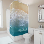 Rideaux De Douche Une avec la plage (En situation)