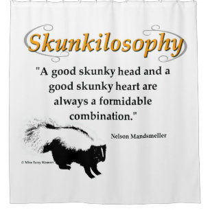 Rideaux De Douche Une bonne tête de skunky et un bon coeur de skunky