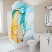 Rideaux De Douche Une créativité transparente. artwork Abstrait. Ten (En situation)