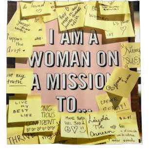 Rideaux De Douche Une femme en mission, motivation