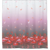 Rideaux De Douche Une flamboyante des Flamants roses (Devant)