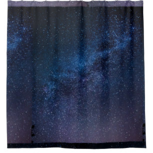 Rideaux De Douche Une galaxie d'étoiles dans la nuit mignonne