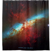 Rideaux De Douche Une galaxie Starburst - Douche avec les étoiles (Devant)