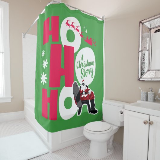 Rideaux De Douche Une histoire de Noël | Ho Ho Ho (En situation)