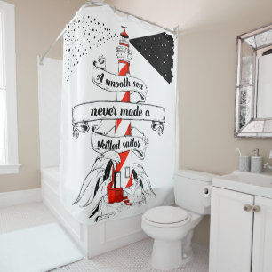 Rideaux De Douche Une mer lisse jamais fait un marin compétent