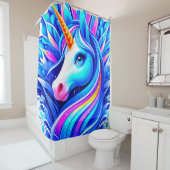 Rideaux De Douche Unicorn Art (En situation)