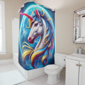 Rideaux De Douche Unicorn Art (En situation)