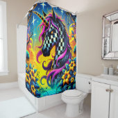 Rideaux De Douche Unicorn Art (En situation)