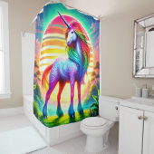 Rideaux De Douche Unicorn Art (En situation)