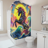 Rideaux De Douche Unicorn Art (En situation)