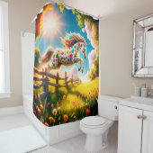 Rideaux De Douche Unicorne (En situation)
