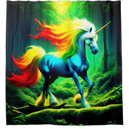 Rideaux De Douche Unicorne (Devant)
