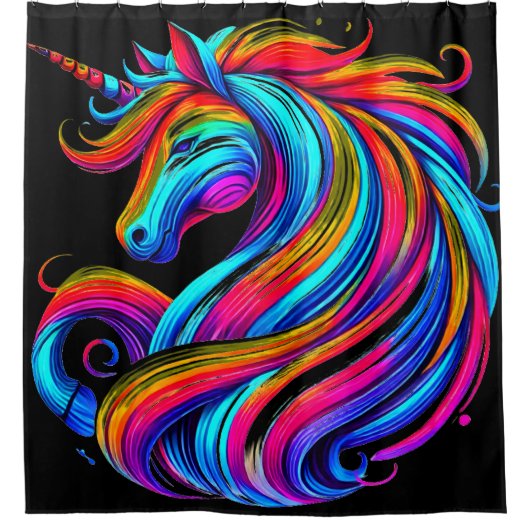 Rideaux De Douche Unicorne (Devant)