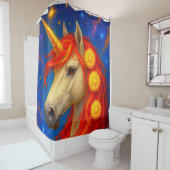 Rideaux De Douche Unicorne Fleur (En situation)