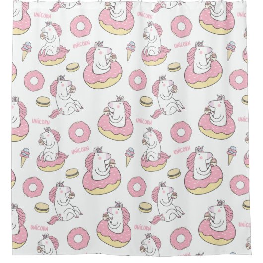 Rideaux De Douche Unicornes (Devant)